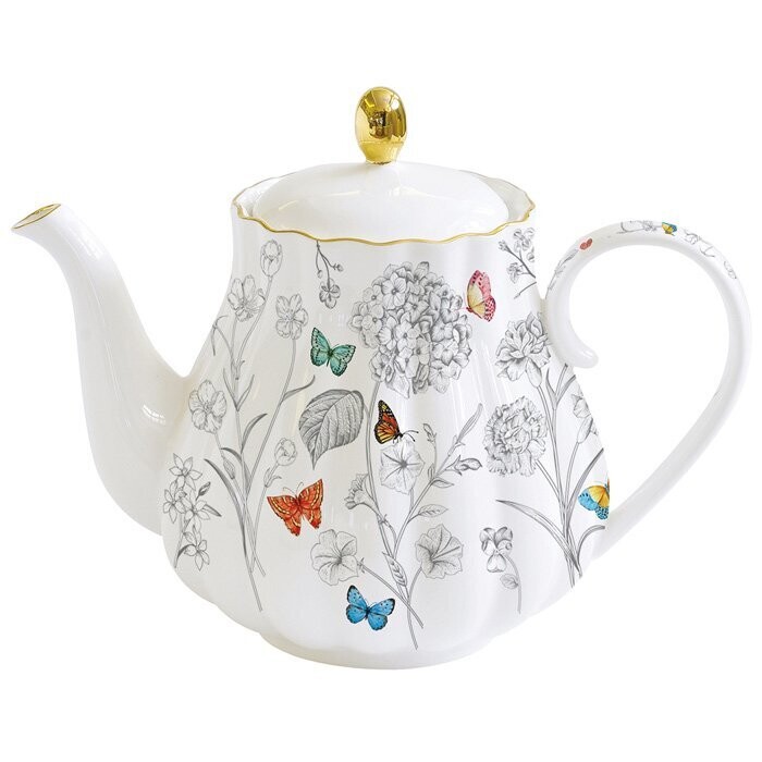 Teiera in porcellana 800 ml Fleurs Et Papillons Easy Life