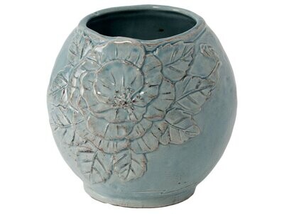 Bicchiere in ceramica col.turchese Romantica Virginia Casa