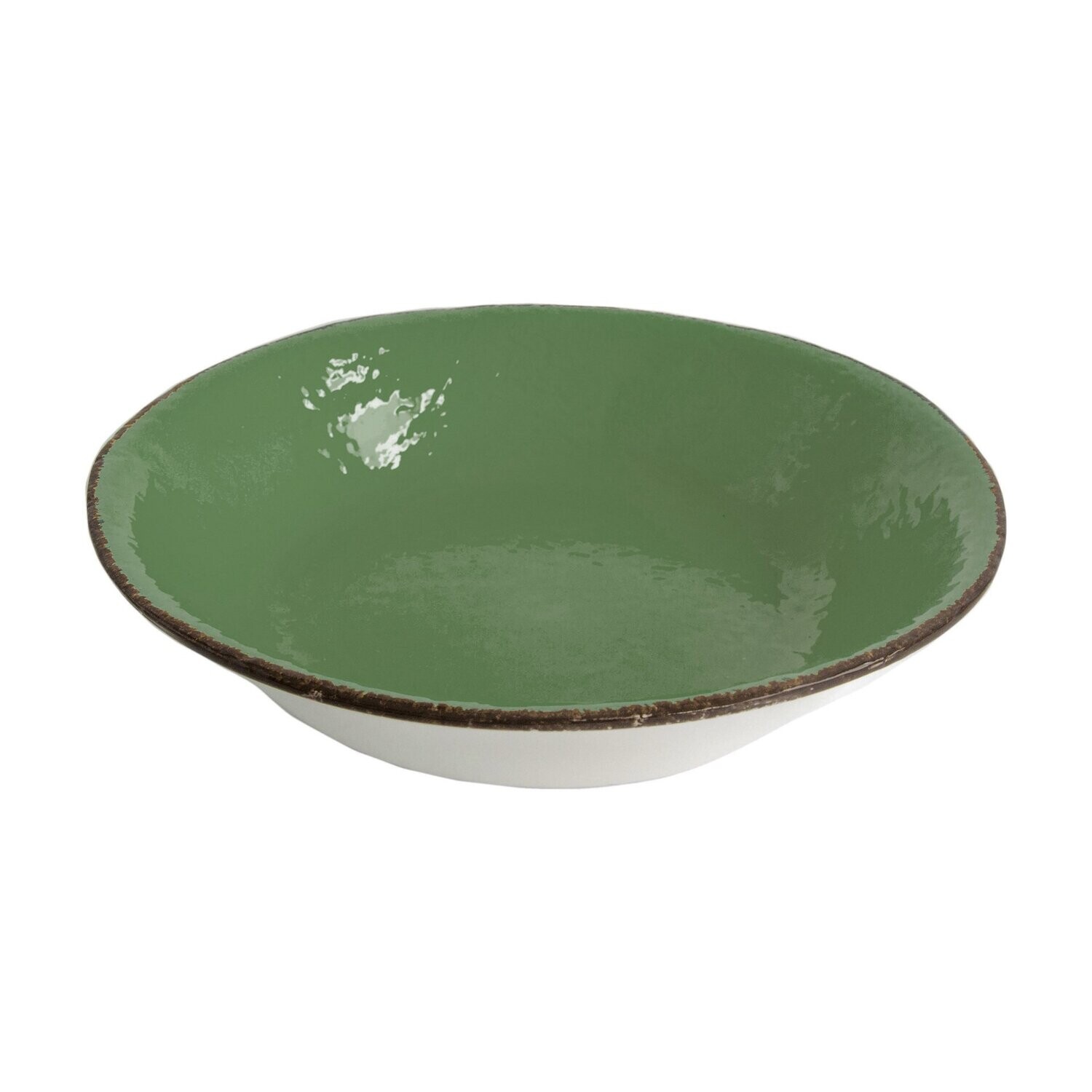 Insalatiera in ceramica d.26 Preta bosco Arcucci