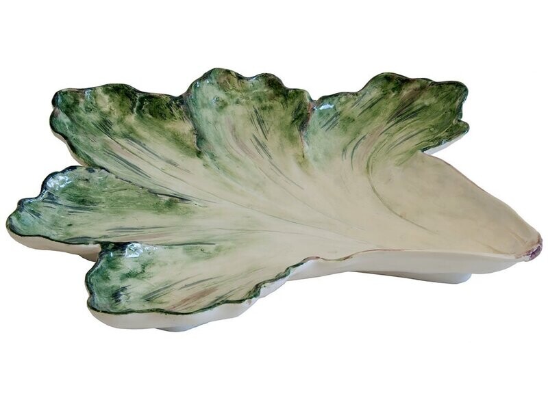 Vassoio bietola in ceramica 42x39 Clorofilla Virginia Casa