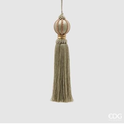 Decorazione nappa gemma h.27 d.6 col.verde chiaro Edg Enzo De Gasperi