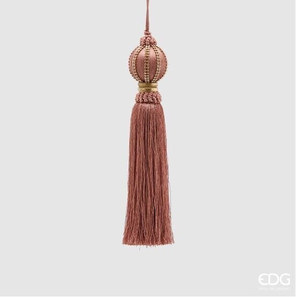 Decorazione nappa gemma h.27 d.6 col.rosa Edg Enzo De Gasperi