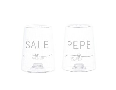 Set Sale & Pepe Cuore in vetro borosilicato h.7,5 Simple Day Set Sale & Pepe Cuore in vetro borosilicato h.7,5 Simple Day