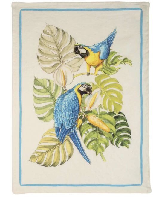 Canovaccio lino 50x70 Ara celeste Tessitura Toscana Telerie