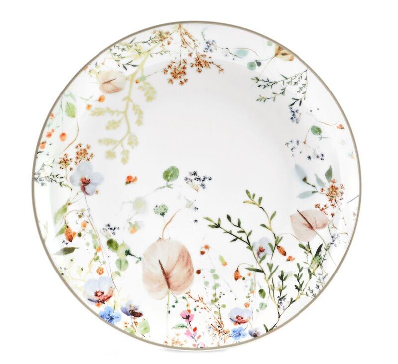 Piatto rotondo d.30 in porcellana Jasmine Fade Maison