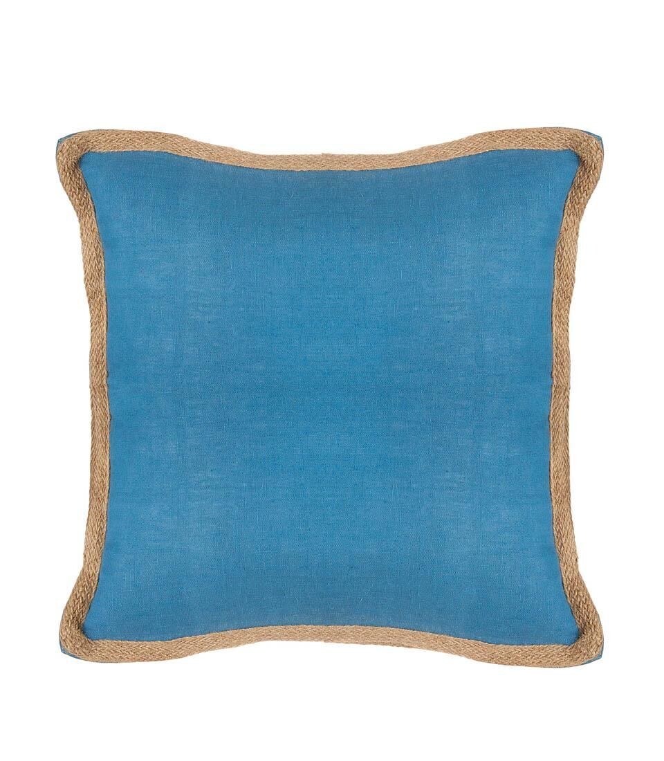 Cuscino in lino 50x50 col.blu L'Oca Nera