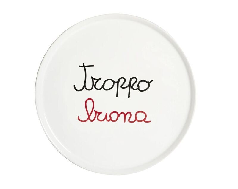 Piatto pizza in ceramica d.31 Troppo Buona Simple Day