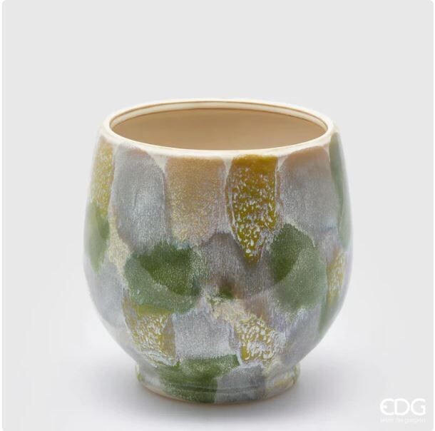 Vaso Cezanne in ceramica h.15 d.16 Edg Enzo De Gasperi