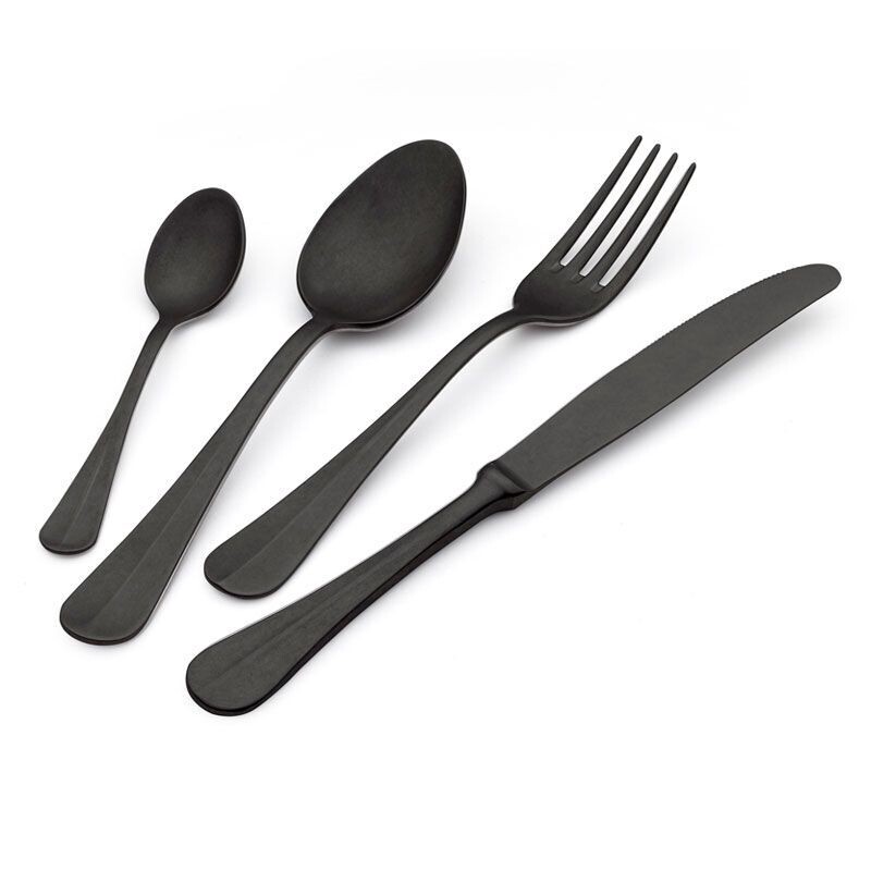 Confezione vetrina 24 pz posate Royal Retro Black Eme