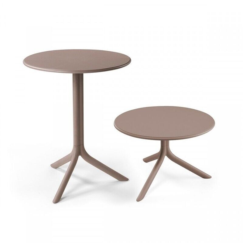 Tavolino in resina fiberglass col.tortora modulabile Spritz Nardi Outdoor