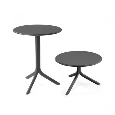 Tavolino in resina fiberglass col.antracite modulabile Spritz Nardi Outdoor