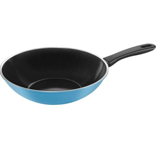 Wok in alluminio cm.28 col.blu Caprera Ballarini