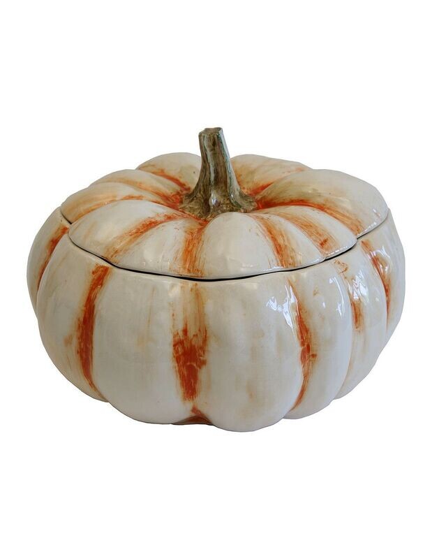 Zuppiera in ceramica diam.28 Zucca Clorofilla Virginia Casa