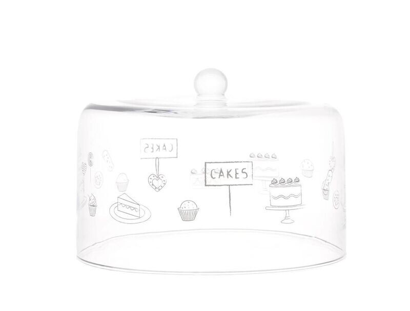 Campana in vetro soffiato d.24,5 Cakes Simple Day