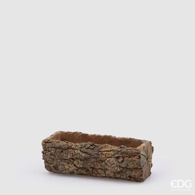 Portavaso in cemento corteccia 11x31x15 Edg Enzo De Gasperi