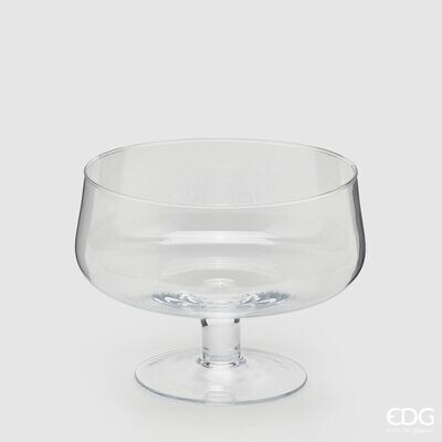 Vaso coppa basso con piede h.18,5 d.24,5 Edg Enzo De Gasperi