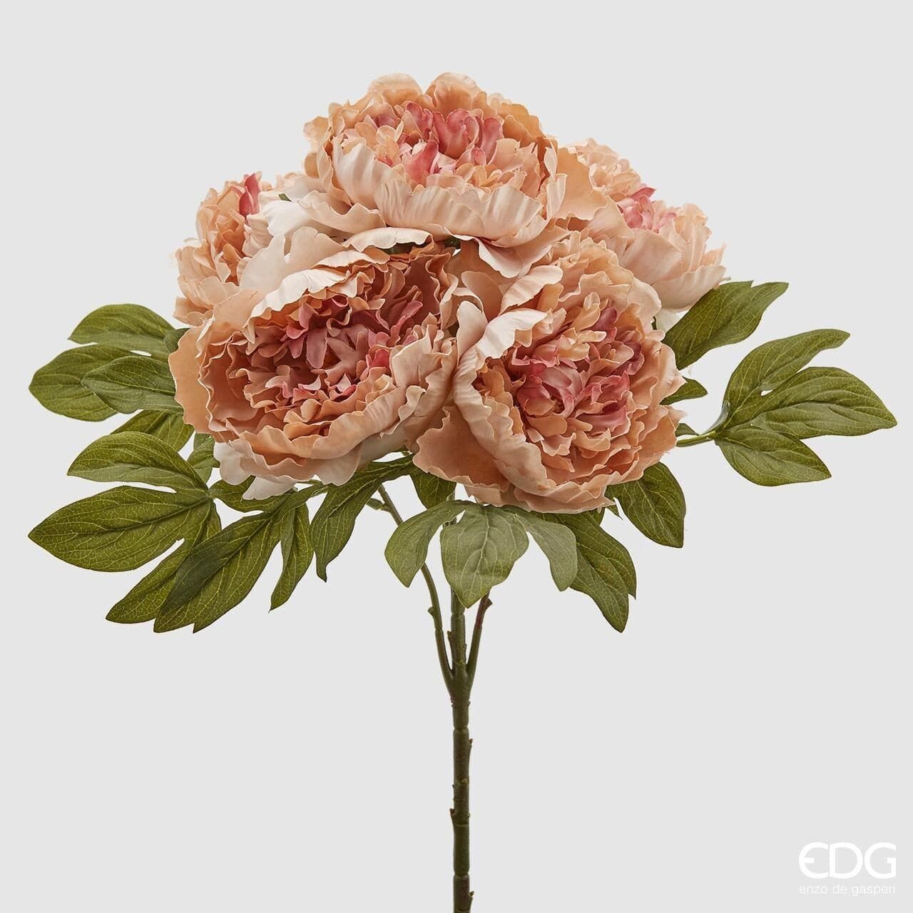 Mazzo Peonia Epoque autunnale h.50 col.arancio Edg Enzo De Gasperi