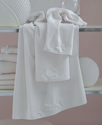 Set asciugamani Isabella 2 pz col. bianco Blumarine Home Collection