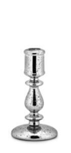 Candeliere vetro soffiato col.argento h.17 Mina Fade Maison