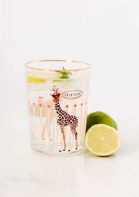 Bicchiere bibita in vetro 55cl Giraffa Yvonne Ellen