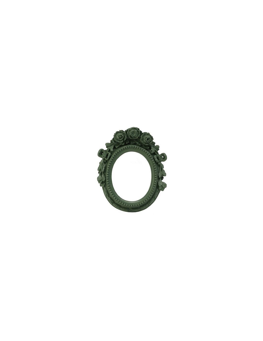 Cornice ovale piccola col.verde 21x25 Virginia Casa