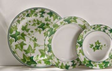 Servizio 18 piatti in porcellana Edera Collection Edg Enzo De Gasperi