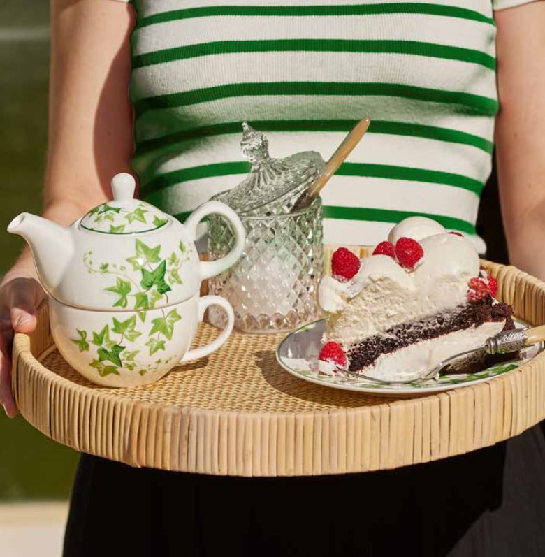 Tea for one in porcellana Edera Collection Edg Enzo De Gasperi