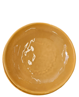 Servizio 18 piatti in ceramica Materia col.zafferano La Ceramica D'Italia