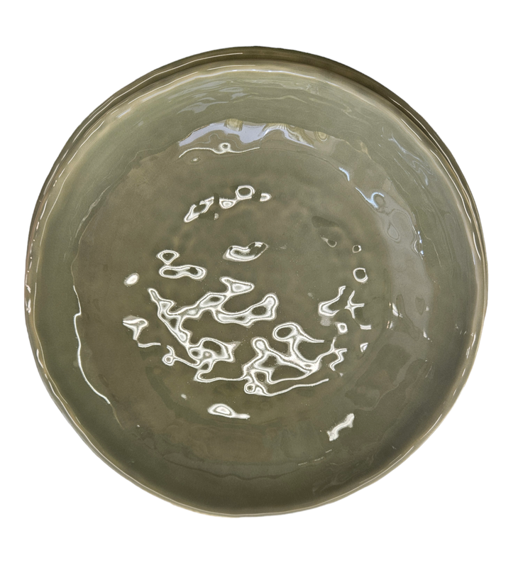 Servizio 18 piatti in ceramica Materia col.salvia La Ceramica D'Italia
