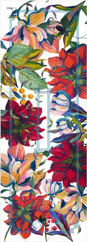 Runner in lino 50x150 Dahlia The Napking