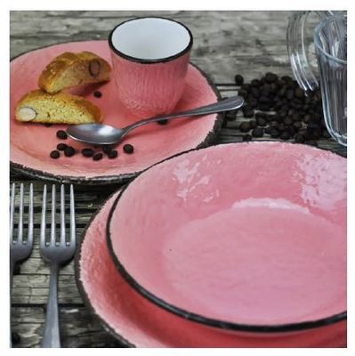 Servizio piatti 18 pz in ceramica Preta Cipria Arcucci Servizio piatti 18 pz in ceramica Preta Cipria Arcucci