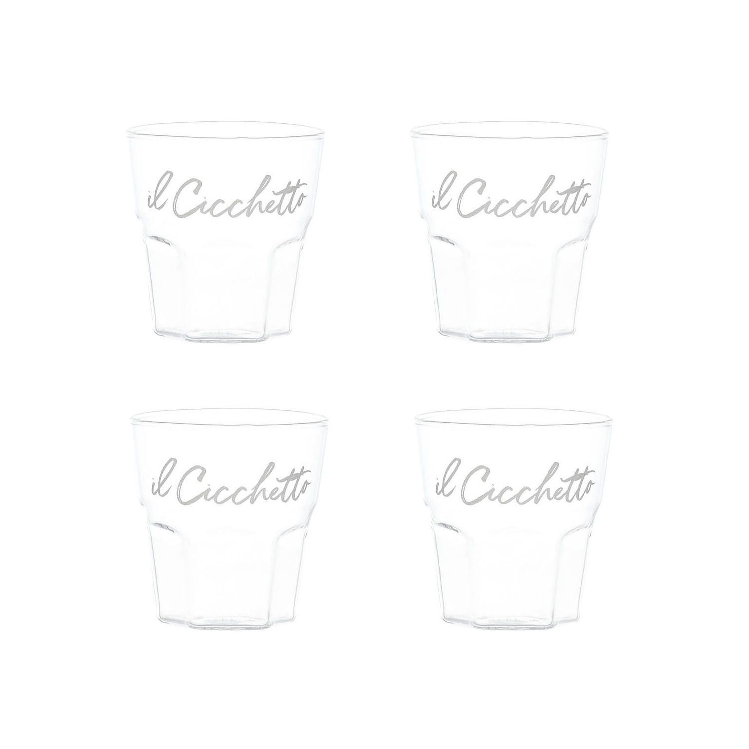Set 4 bicchierini Il Cicchetto cl.13 Simple Day