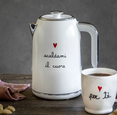 Bollitore elettrico Scaldami il Cuore col.bianco Simple Day Bollitore elettrico Scaldami il Cuore col.bianco Simple Day