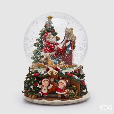Sferacqua Babbo Piano con led e musica h.21 d.16 Edg Enzo De Gasperi