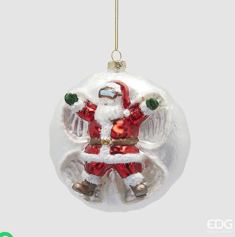 Addobbo Babbo Angelo sulla neve h.12 Edg Enzo De Gasperi