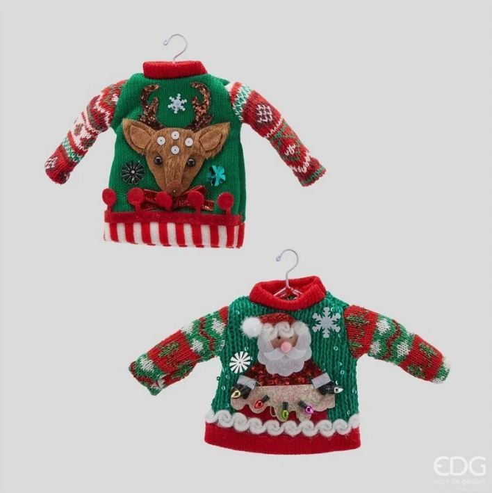 Decoro maglione babbo/renna h. 15 Edg Enzo De Gasperi Decoro maglione babbo/renna h. 15 Edg Enzo De Gasperi