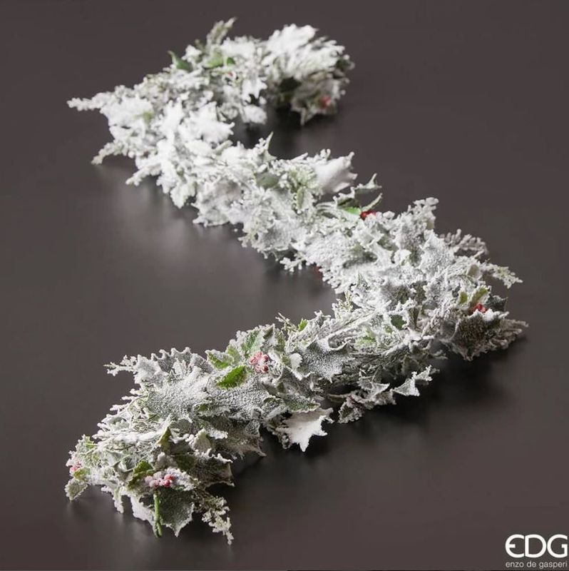 Festone agrifoglio mix innevato h.183 Edg Enzo De Gasperi Festone agrifoglio mix innevato h.183 Edg Enzo De Gasperi