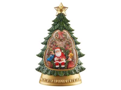 Boule de neige albero con musica, led e movimento Cade la Neve L'Oca Nera