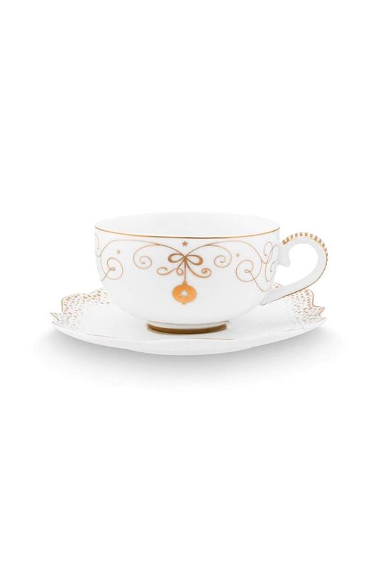 Tazza con piattino 225ml in porcellana Royal Winter Pip Studio