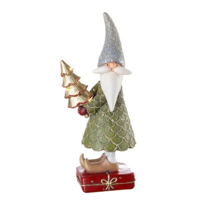 Babbo Natale piccolo con albero h.27,5 Allegro Girotondo L'Oca Nera Babbo Natale piccolo con albero h.27,5 Allegro Girotondo L'Oca Nera