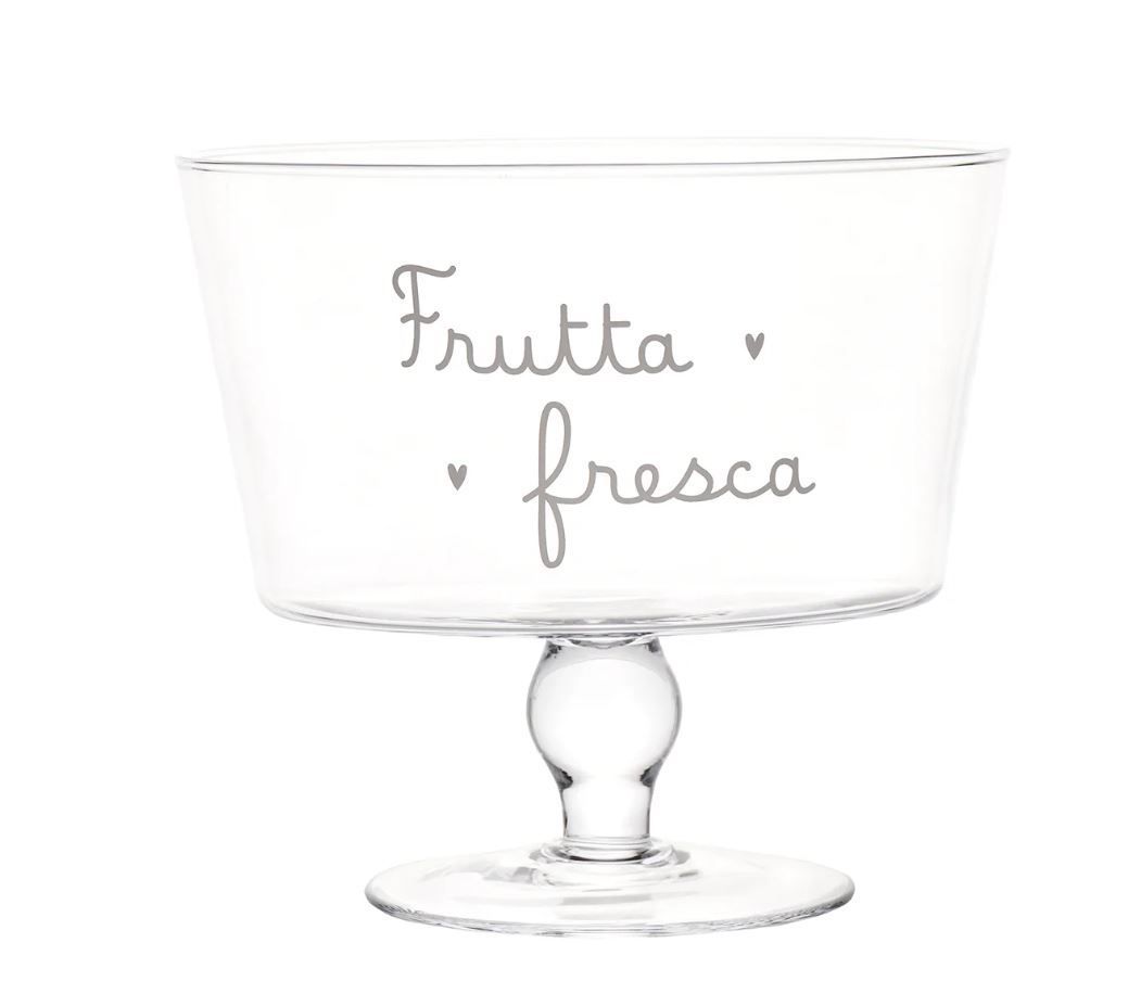 Alzata porta frutta in vetro decoro Frutta Fresca Simple Day