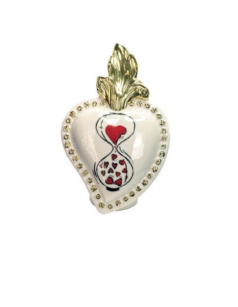 Cuore Sacro profumatore ambiente 12x13 Porcellane Sbordone