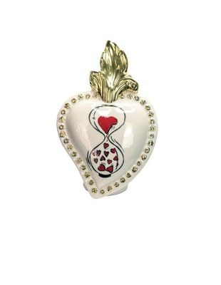 Cuore Sacro profumatore ambiente 12x13 Porcellane Sbordone