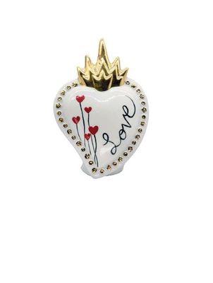 Cuore Sacro profumatore ambiente 12x13 Porcellane Sbordone