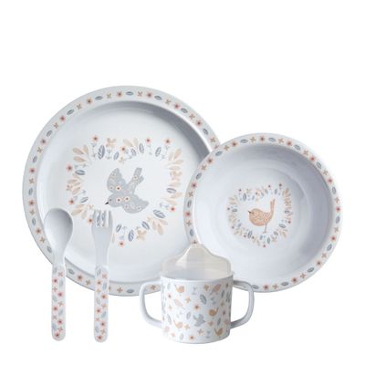Set primo pasto in melamina Amour d'Oiseau Mathilde M.