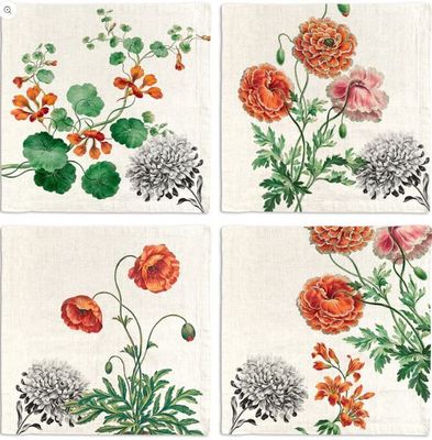 Set 4 tovaglioli in lino 43x43 Edward The Napking
