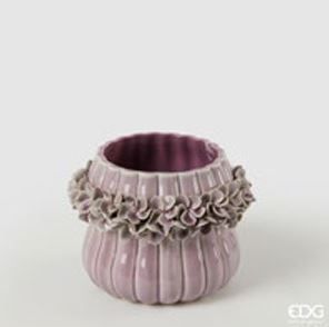Vaso Freaky Decoflor h.12 d.16,5 col.lilla Edg Enzo De Gasperi
