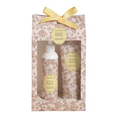 Scatola latte corpo e gel doccia Soleil Pastel Mathilde M.