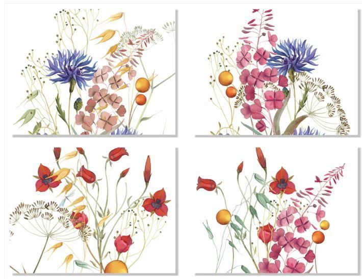 Set 4 tovagliette in lino 38x52 Fiordaliso The Napking