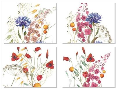 Set 4 tovagliette in lino 38x52 Fiordaliso The Napking